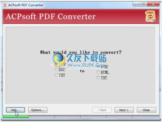 ACPsoft PDF Converter 2.0英文版[PDF转Word程序]截图（1）
