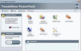 TweakNow PowerPack(集成一系列优化系统工具) 4.2.9英文安装版截图（1）