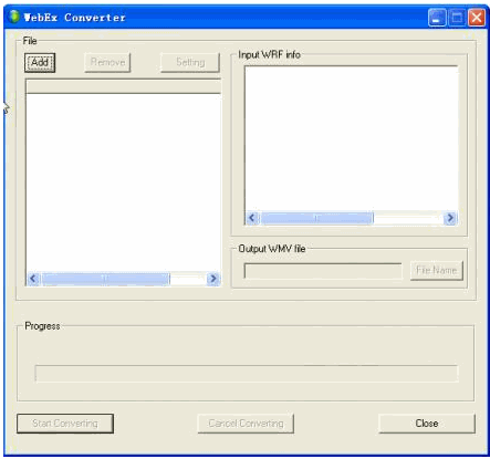 WebEx Converter 1.0正式版[WebEx格式转换程序]