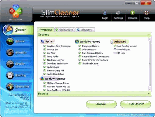 SlimCleaner 4.0.30422绿色英文版[电脑优化清理软件]