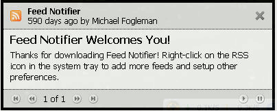 Feed Notifier 2.5免安装最新版[桌面RSS阅读器]