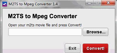 M2TS to Mpeg Converter 1.4英文免安装版[M2TS转Mpeg视频转换器]截图（1）