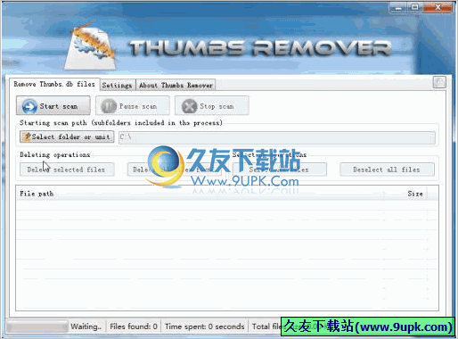 Thumbs Remover 1.5免安装版[图片缓存Thumb.db清理器]截图（1）