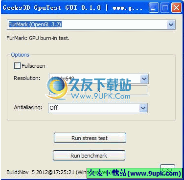 GpuTest 0.5.0免安装版[显卡Gpu测试器]