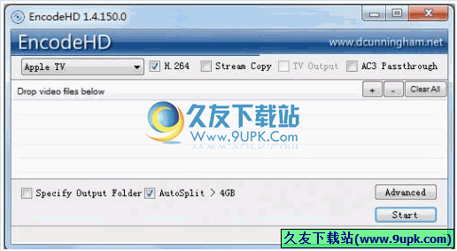 EncodeHD 1.4.150.0绿色英文版|重新编码所有类型的视频文件供媒体播放器