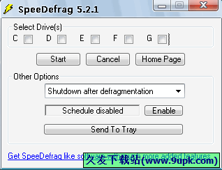 SpeeDefrag 7.1免安装版[磁盘碎片整理程序]截图（1）