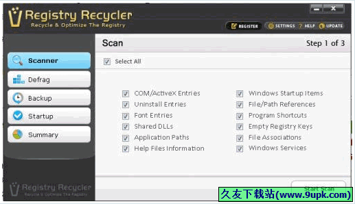 Registry Recycler 0.9.2.4正式免安装版[注册表垃圾清理器]