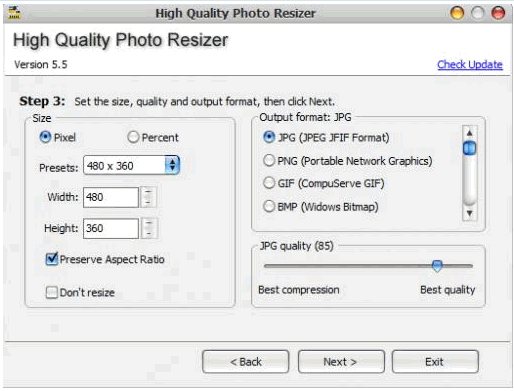 High Quality Photo Resizer 6.0最新版[图片尺寸调整器]截图（1）