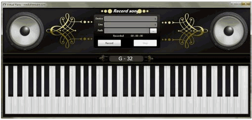Free Virtual Piano 1.0正式免安装版[虚拟键盘钢琴软件]截图（1）