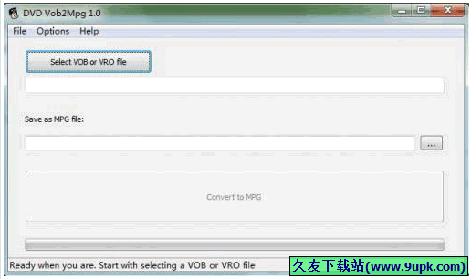 DVDVob2Mpg 3.2.200免安装版[dvd转mpg转换器]