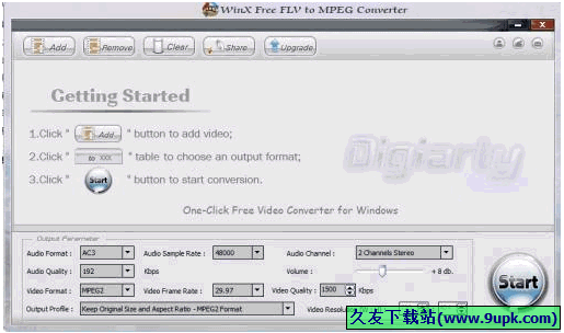 WinX FLV to MPEG Video Converter 4.1.12免安装版[视频转换器]