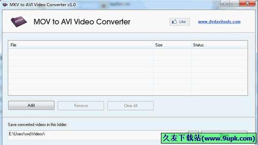 MOV to AVI Video Converter 1.0免安装最新版截图（1）