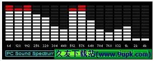 电脑实时声音频谱显示软件 3.1免安装版[电脑声音频谱显示器]