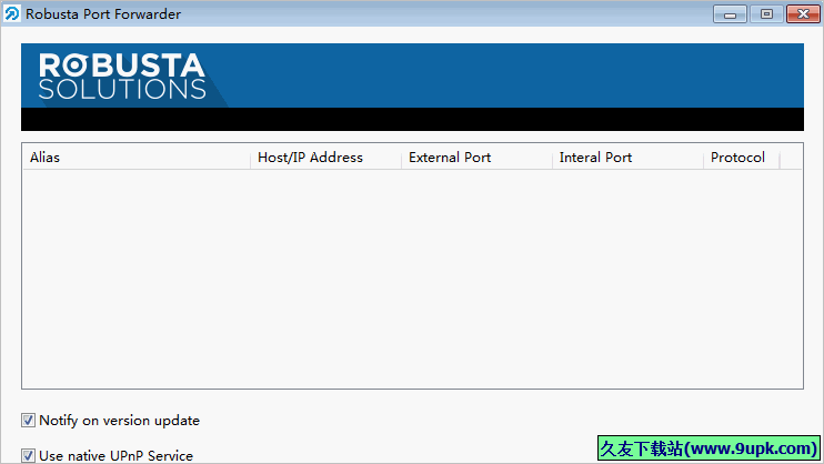Robusta Port Forwarder 1.0.0.1正式免安装版[路由器端口转发工具]截图（1）