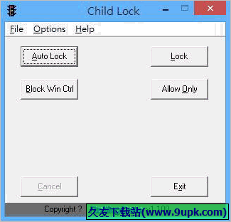 Child Lock 1.10免安装版[键盘鼠标锁定工具]截图（1）