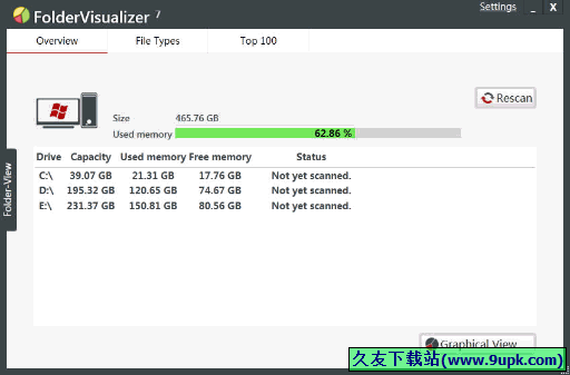 FolderVisualizer7 1.0免安装最新版[硬盘空间扫描器]截图（1）