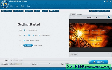 Aiseesoft Blu-ray Creator 1.0.12免安装版[蓝光dvd刻录工具]