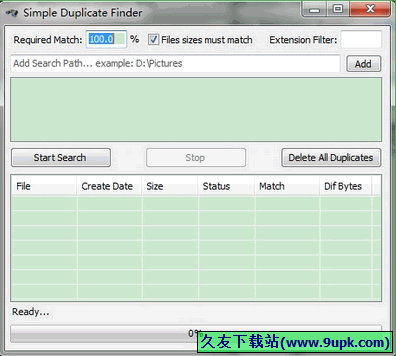 Simple Duplicate Finder 1.2.0.3免安装版[重复文件查找器]截图（1）