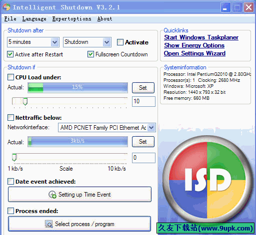 Intelligent Shutdown 3.2.2免安装特别版[定时自动关机工具]