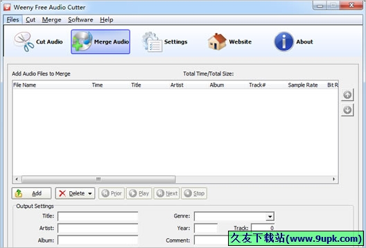 Weeny Free Audio Cutter 1.4免安装版[音频剪切工具]截图（1）