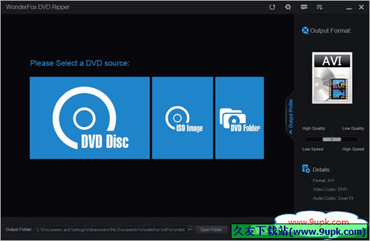 WonderFox DVD Ripper 6.2免安装特别版[DVD影碟抓取转换器]截图（1）