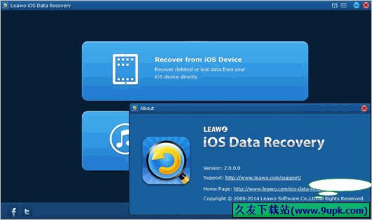 Leawo iOS Data Recovery 2.0特别版[iOS数据恢复工具]截图（1）