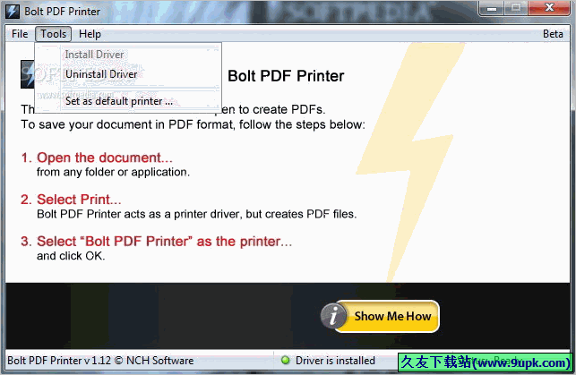Bolt PDF Printer 1.19正式最新版[pdf文件打印工具]