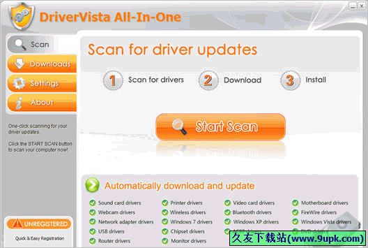 DriverVista All-In-One 1.0免安装版[驱动更新器]
