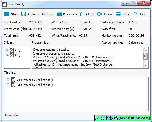 SsdReady 1.30正式免安装版[ssd固态硬盘寿命检测器]截图（1）