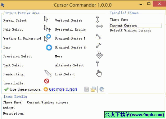 Cursor Commander 1.0正式版[鼠标指针管理软件]截图（1）