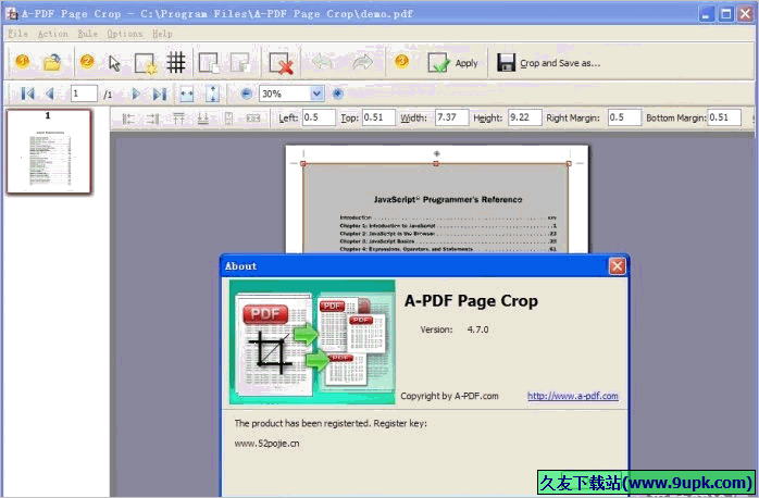 A-PDF Page Crop 4.7.1免安装版[PDF页面编辑软件]截图（1）
