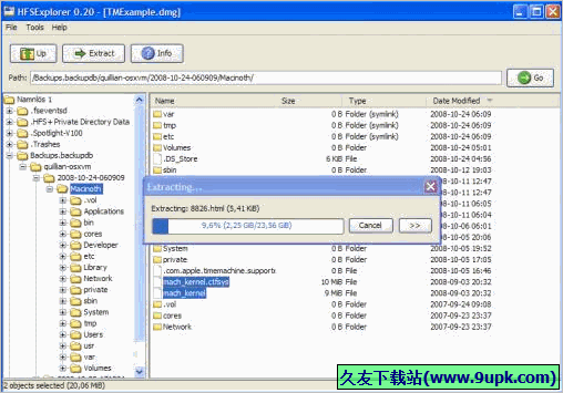 HFSExplorer 0.22.1免安装版[HFS格式磁盘文件查看软件]