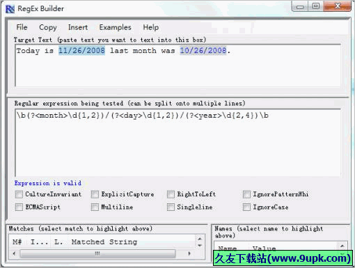 RegEx Builder 2.0免安装版[正则表达式检测器]