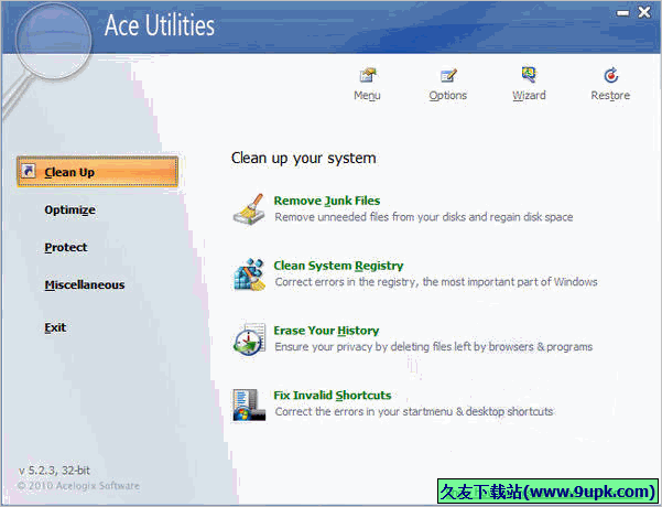 Acelogix Ace Utilities 6.2.1 正式版[清理系统垃圾工具]截图（1）