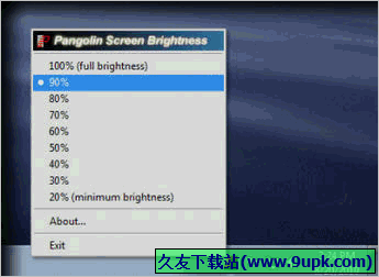 PangoBright 1.1免安装版[电脑屏幕亮度调节工具]