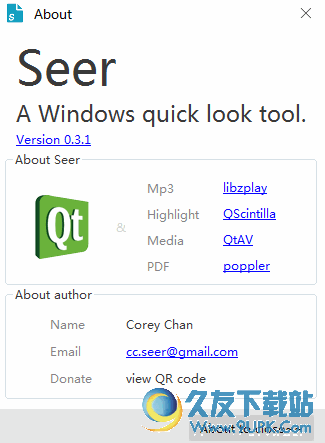 Seer文件预览工具 0.3.1 免安装版