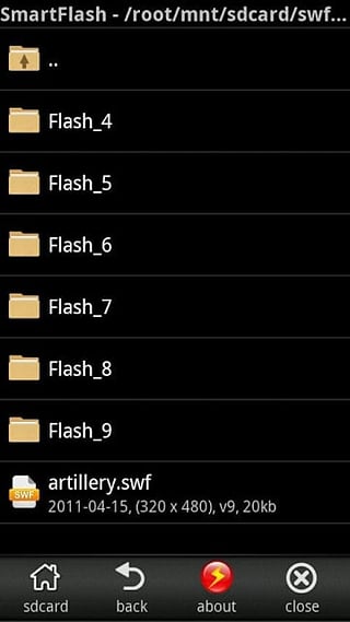 智能flash播放器[SmartSWF中文版] 2.1.0 Android版截图（1）