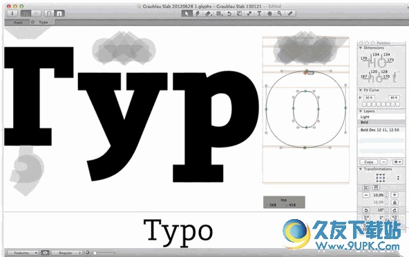 Glyphs for mac V2.1 免费特别版[字体修改设计软件]截图（1）