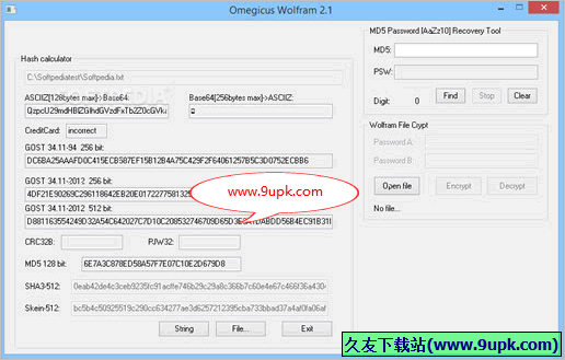 Omegicus Wolfram 2.1免安装版[文件加解密工具]截图（1）