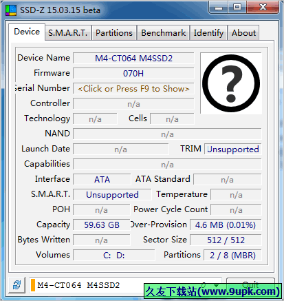 SSD-Z 16.01.18免安装版[ssd固态硬盘信息检测器]截图（1）