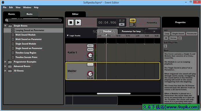 FMOD Studio 1.05.13正式版[游戏音效设计器]截图（1）