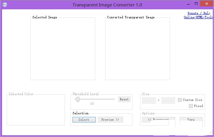 去除图片背景工具(Transparent Image Converter)1.0 绿色版截图（1）