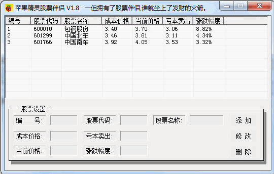 苹果精灵股票伴侣(股票查询工具)1.8 绿色版截图（1）