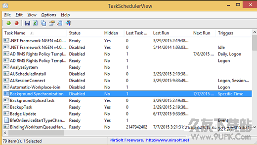 TaskSchedulerView(Windows任务管理软件) 1.11中文绿色版