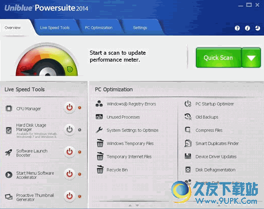 Uniblue PowerSuite Pro下载 2015 4.3.3.0免费注册版截图（1）