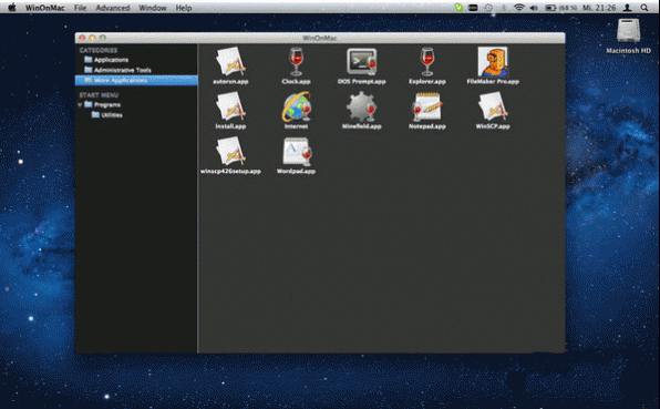 WinOnX for mac版 1.5 官方版截图（1）