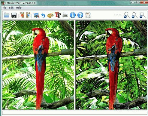 图像变素描(FotoSketcher中文版) 3.10 单文件便携版