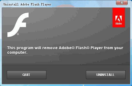 Adobe Flash Player Uninstaller(卸载旧版本工具) 24.0.0.145绿色英文版截图（1）