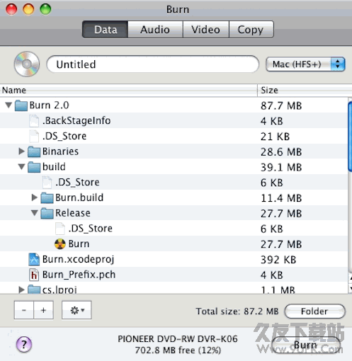 Burn for mac 2.5.1 免费版