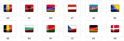 欧洲国旗鼠标指针+鼠标指针替换方法截图（1）